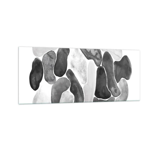 Obraz na skle - Kamenistá abstrakcia - 100x40 cm