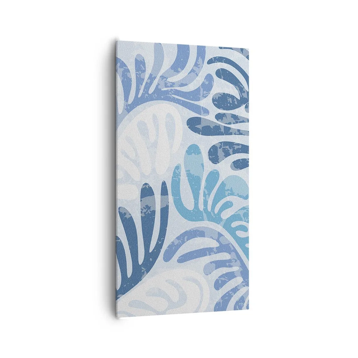 Obraz na plátne - Modré papradie - 65x120 cm