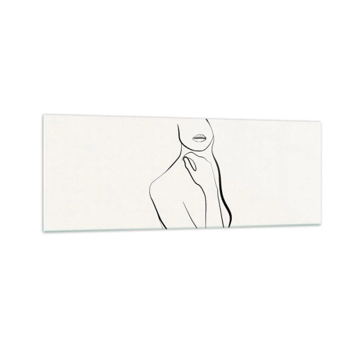 Obraz na skle - Vlna melanchólie - 140x50 cm