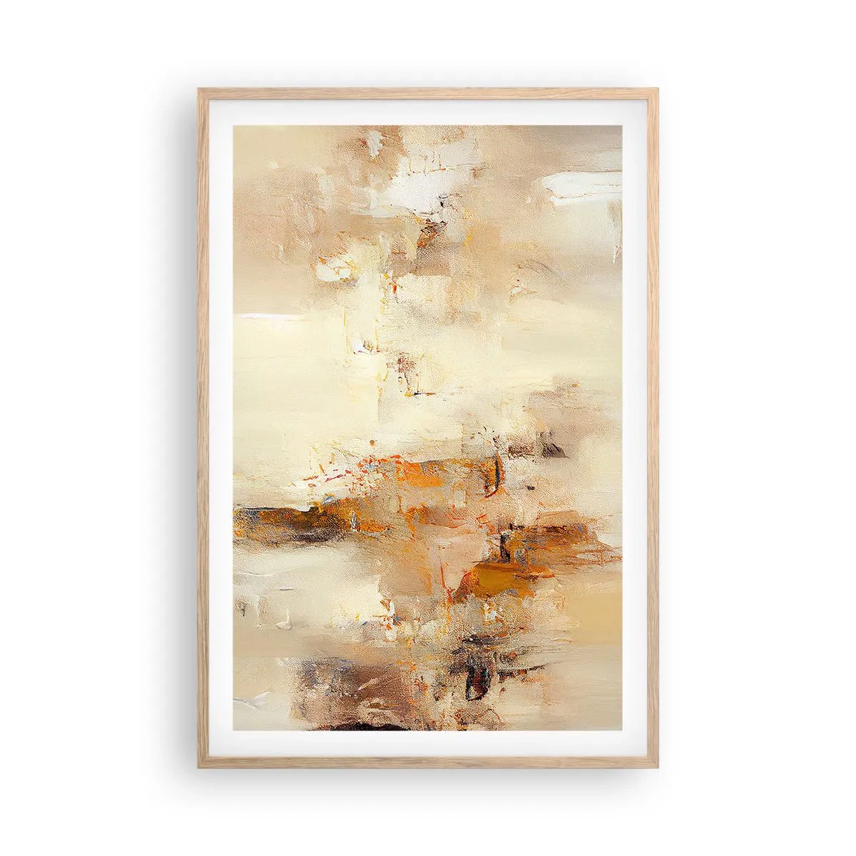 Plagát v ráme zo svetlého duba - Duša jantáru - 61x91 cm