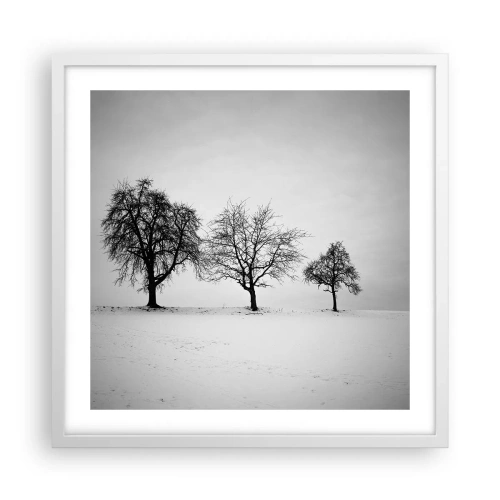 Plagát v bielom ráme - O čom sníva? - 50x50 cm
