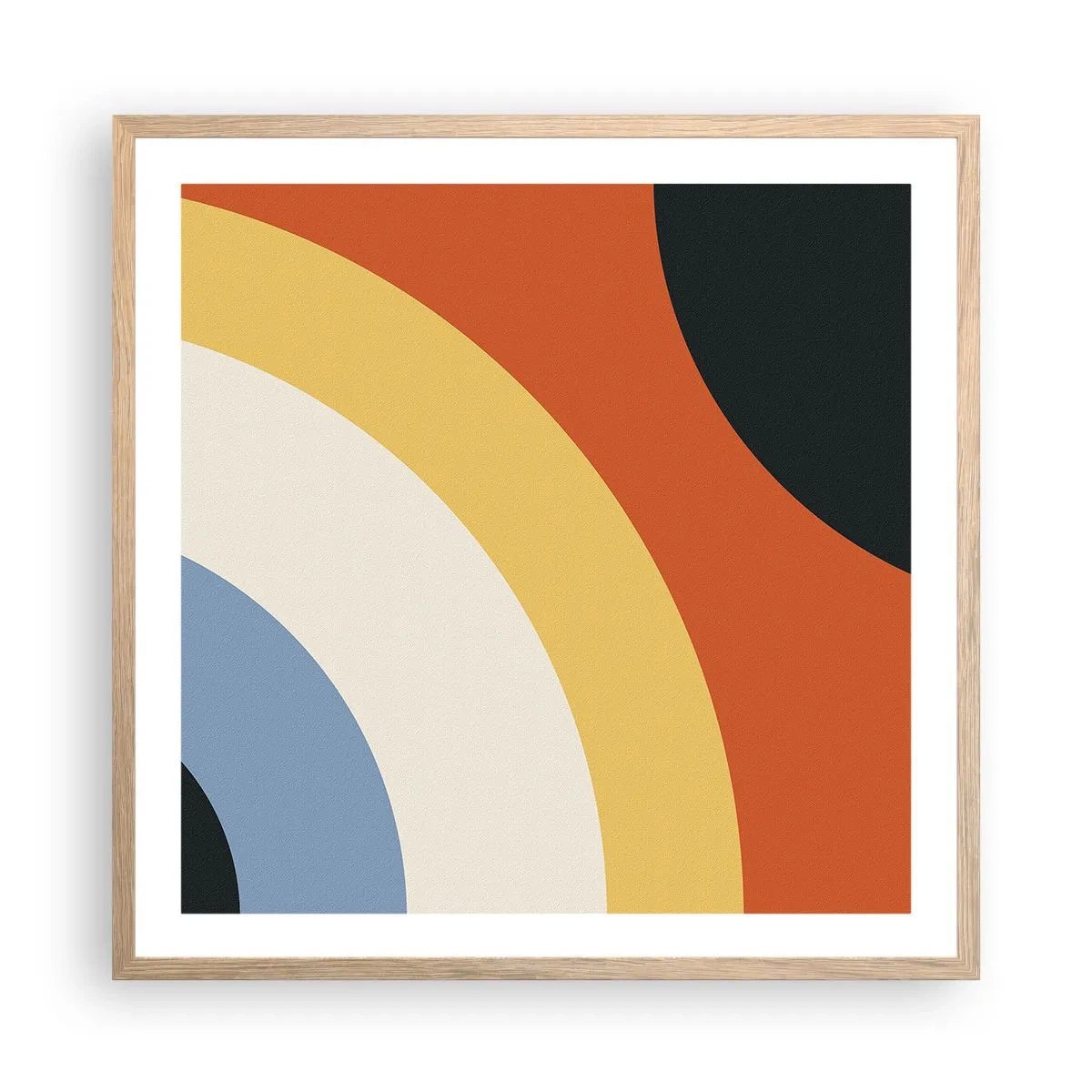 Plagát v ráme zo svetlého duba - K sebe samému - 60x60 cm