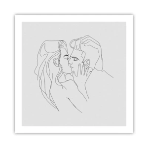 Plagát - Jedným ťahom - 60x60 cm