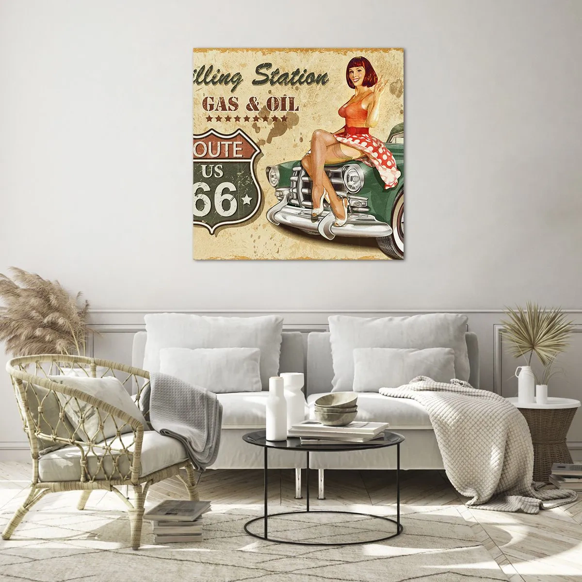 Obraz na skle - Skvelé 40. roky - 50x50 cm