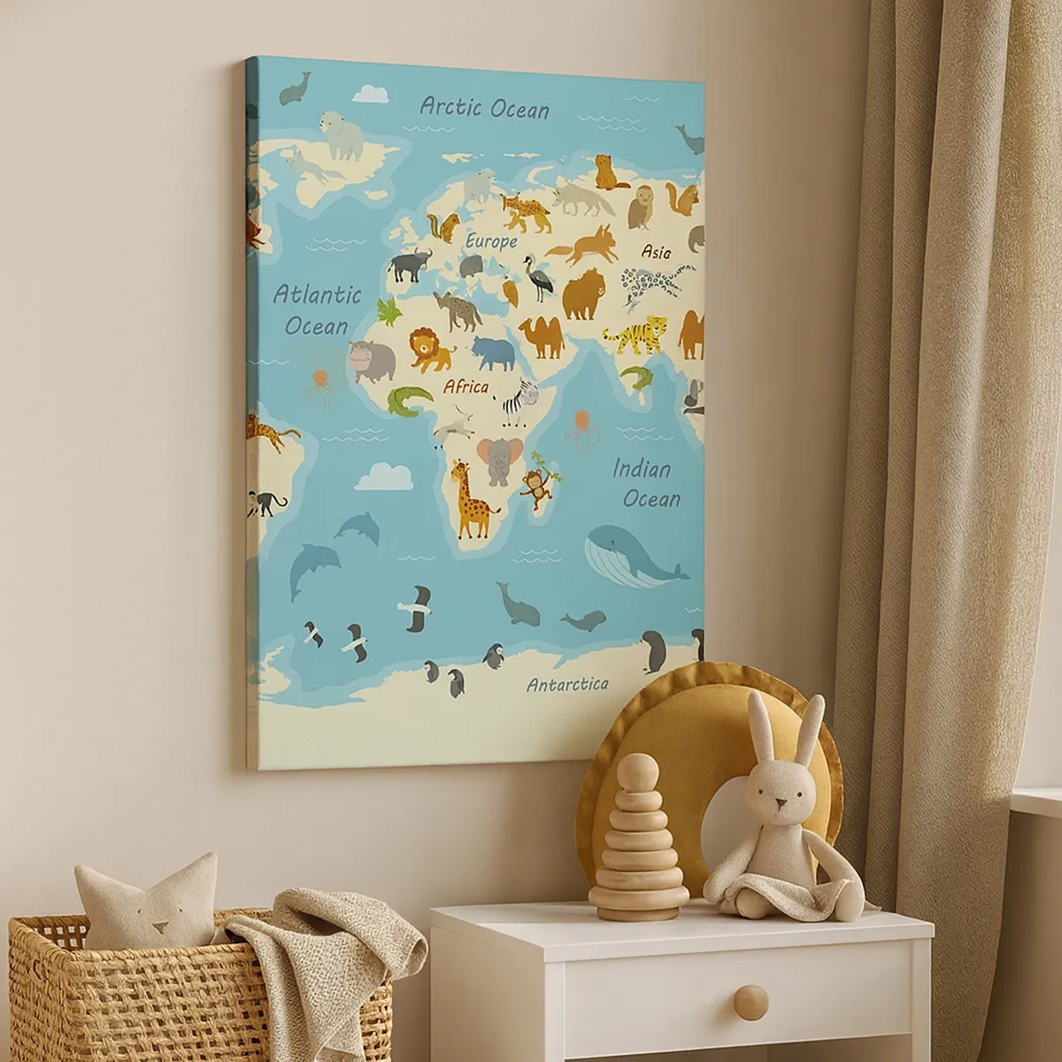 Obraz na plátne - Dobrí susedia - 50x70 cm