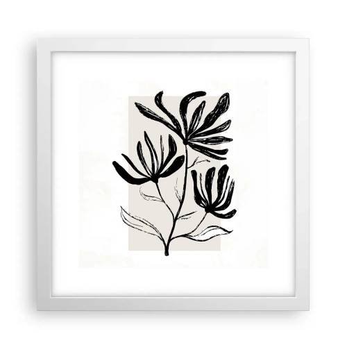 Plagát v bielom ráme - Náčrtok pre herbár - 30x30 cm