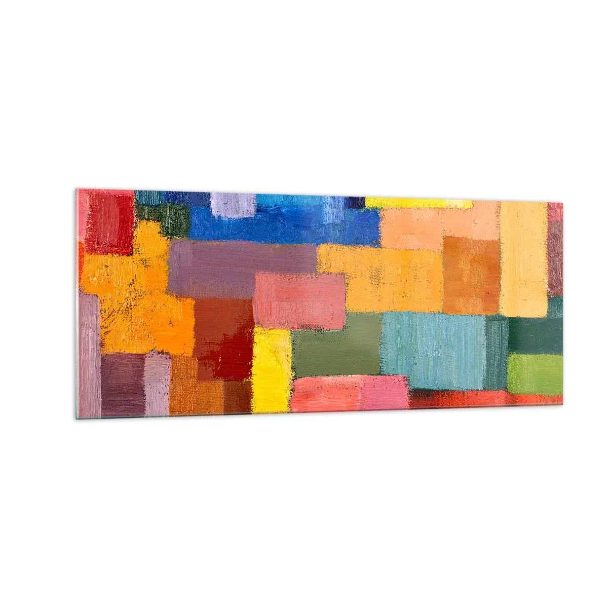 Obraz na skle - Každý iný, všetky farebné - 100x40 cm