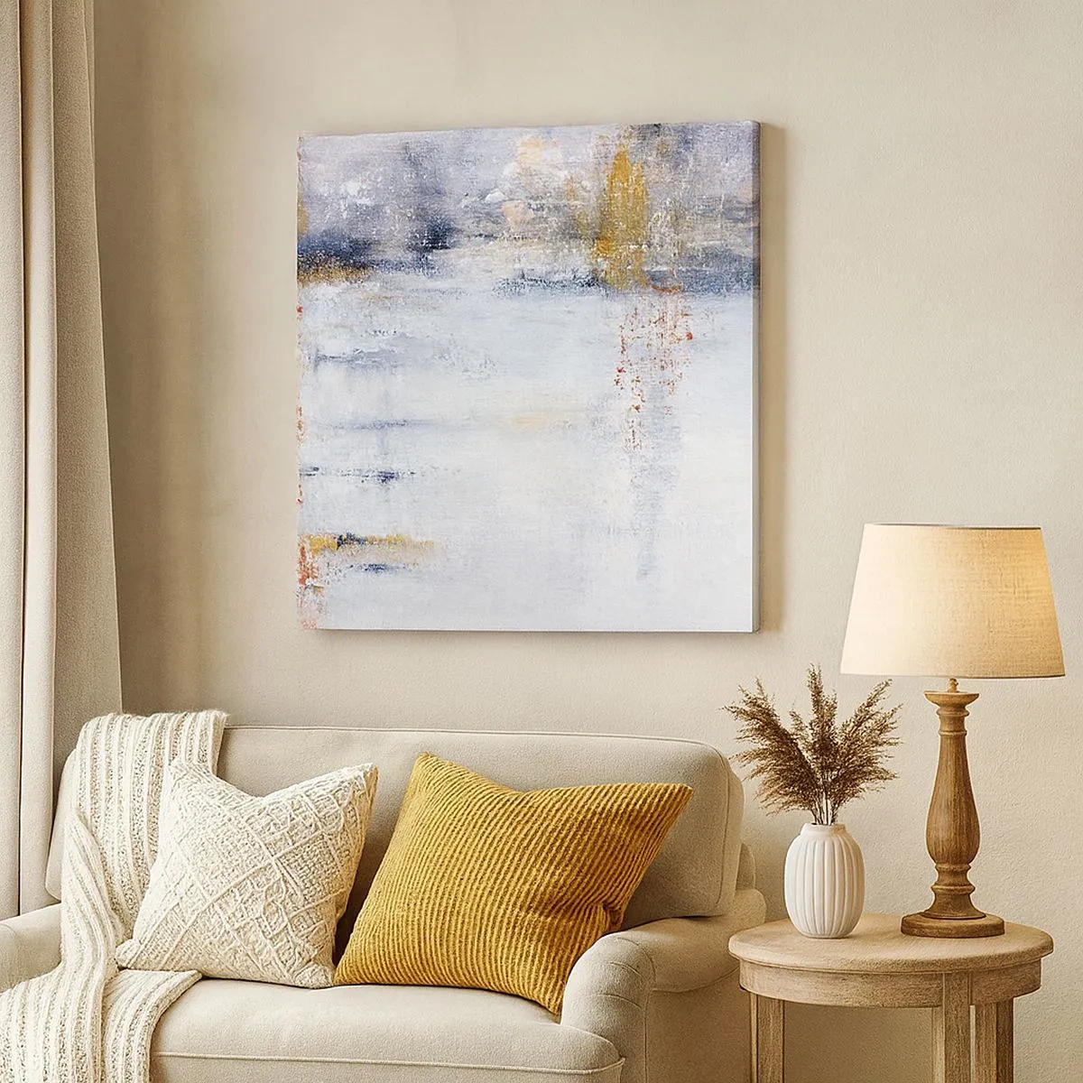 Obraz na plátne - Za závojom vzduchu - 30x30 cm