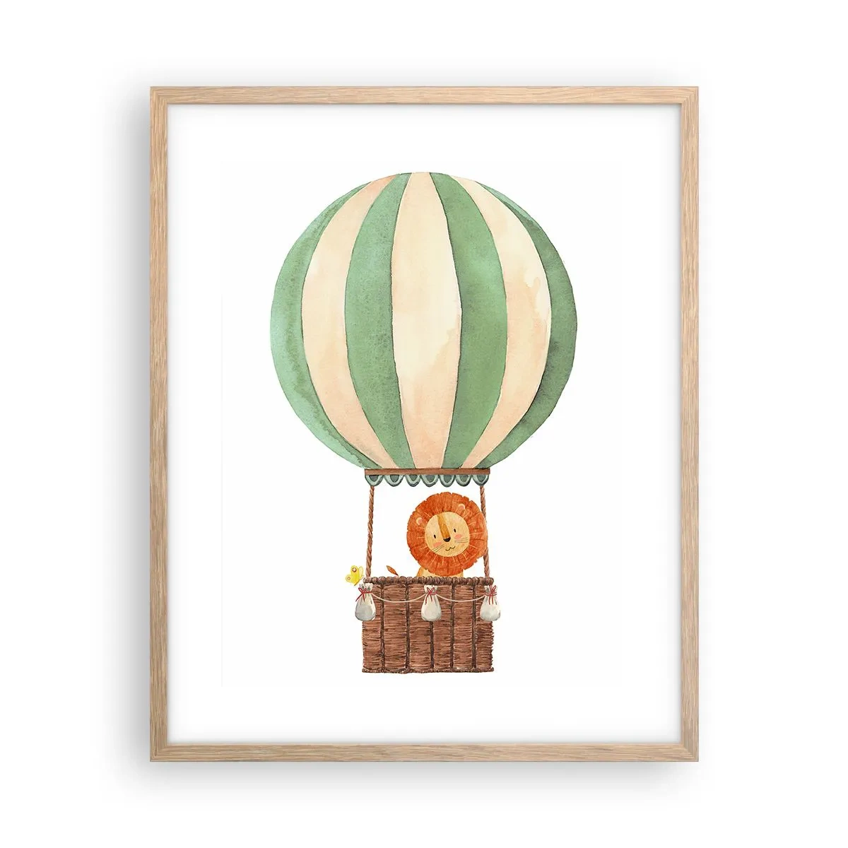 Plagát v ráme zo svetlého duba - Leonove cesty - 40x50 cm