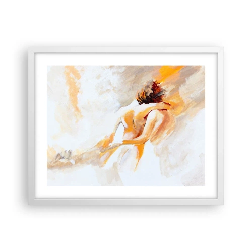 Plagát v bielom ráme - Blízkosť v nebi - 50x40 cm