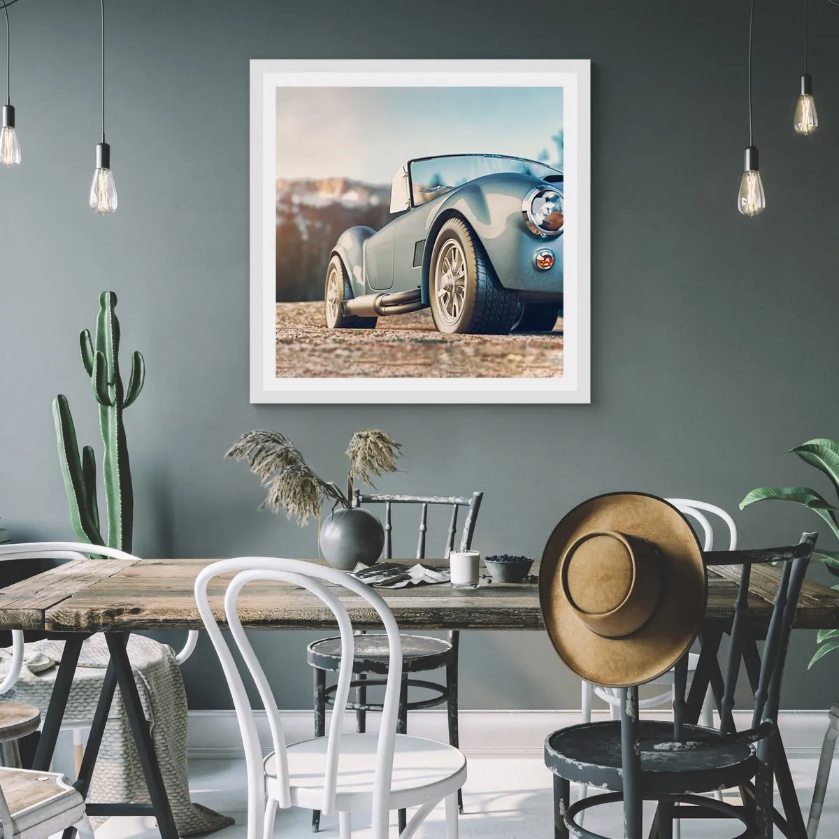 Plagát v bielom ráme - Pretože na štýle záleží - 40x40 cm