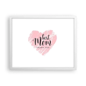 Plagát v bielom ráme - Vždy pravá chvíľa - 50x40 cm