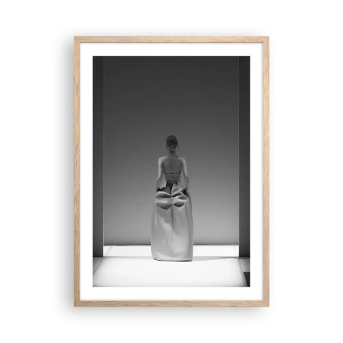 Plagát v ráme zo svetlého duba - Rafinovaná jednoduchosť - 50x70 cm