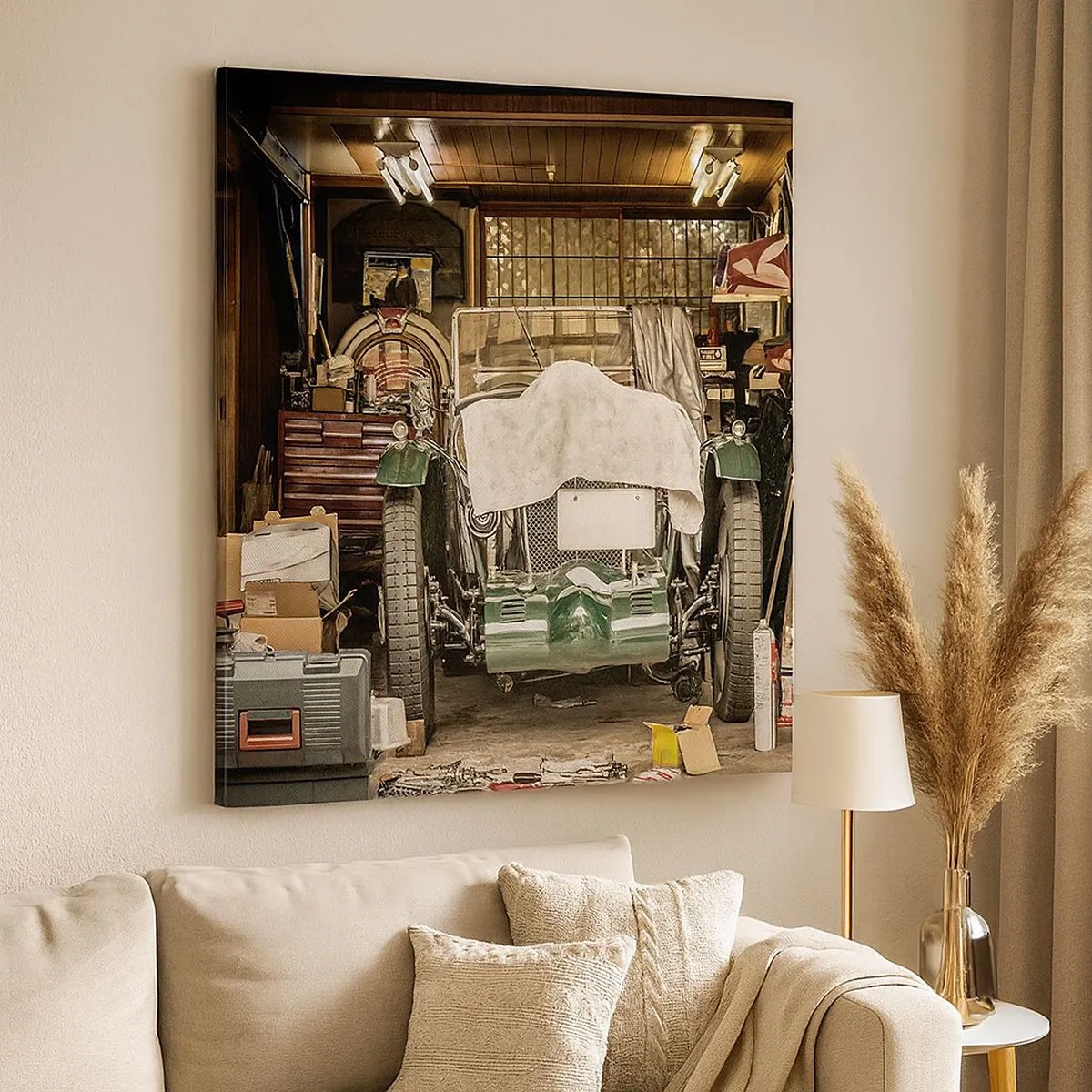 Obraz na plátne - Späť do minulosti - 30x30 cm