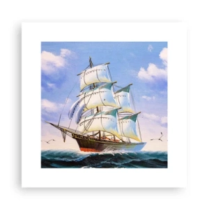 Plagát - Hrdo s vetrom - 30x30 cm