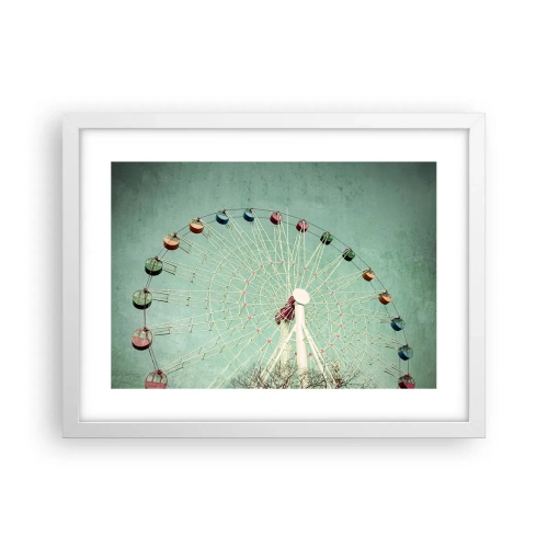 Plagát v bielom ráme - Pozývame vás na zábavu - 40x30 cm