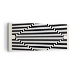 Obraz na plátne - Geometrická ilúzia - 120x50 cm