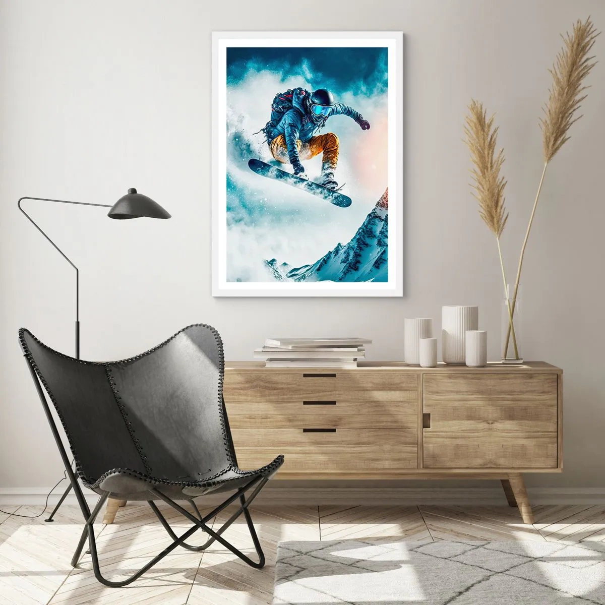 Plagát v bielom ráme - Extrémne emócie - 61x91 cm