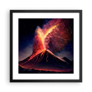 Plagát v čiernom ráme - Krása a hrôza - 40x40 cm