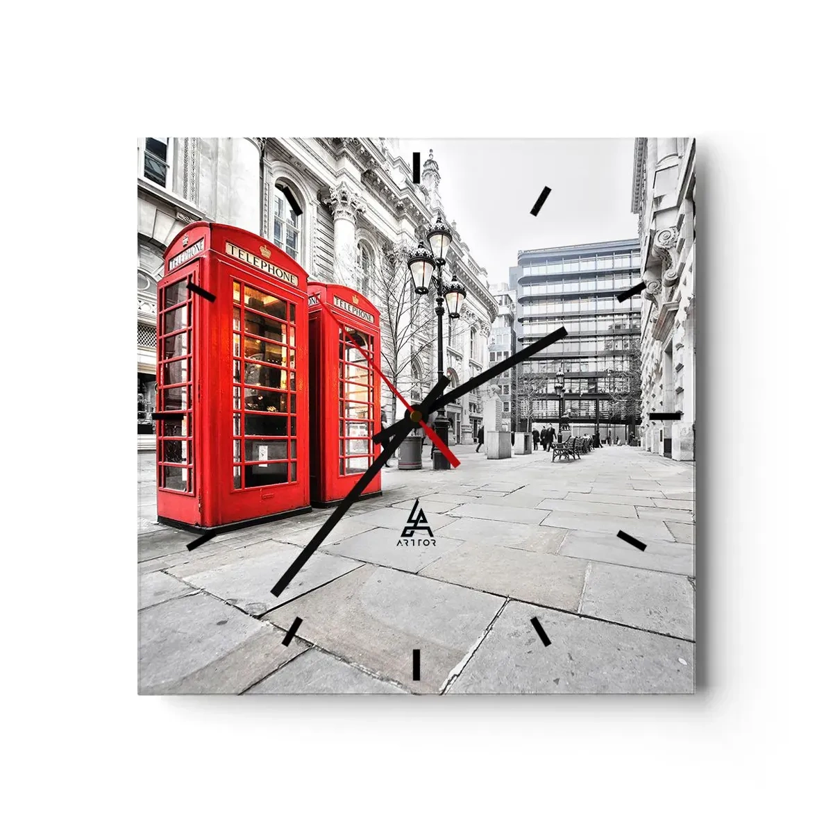 Nástenné hodiny - Welcome to London - 30x30 cm