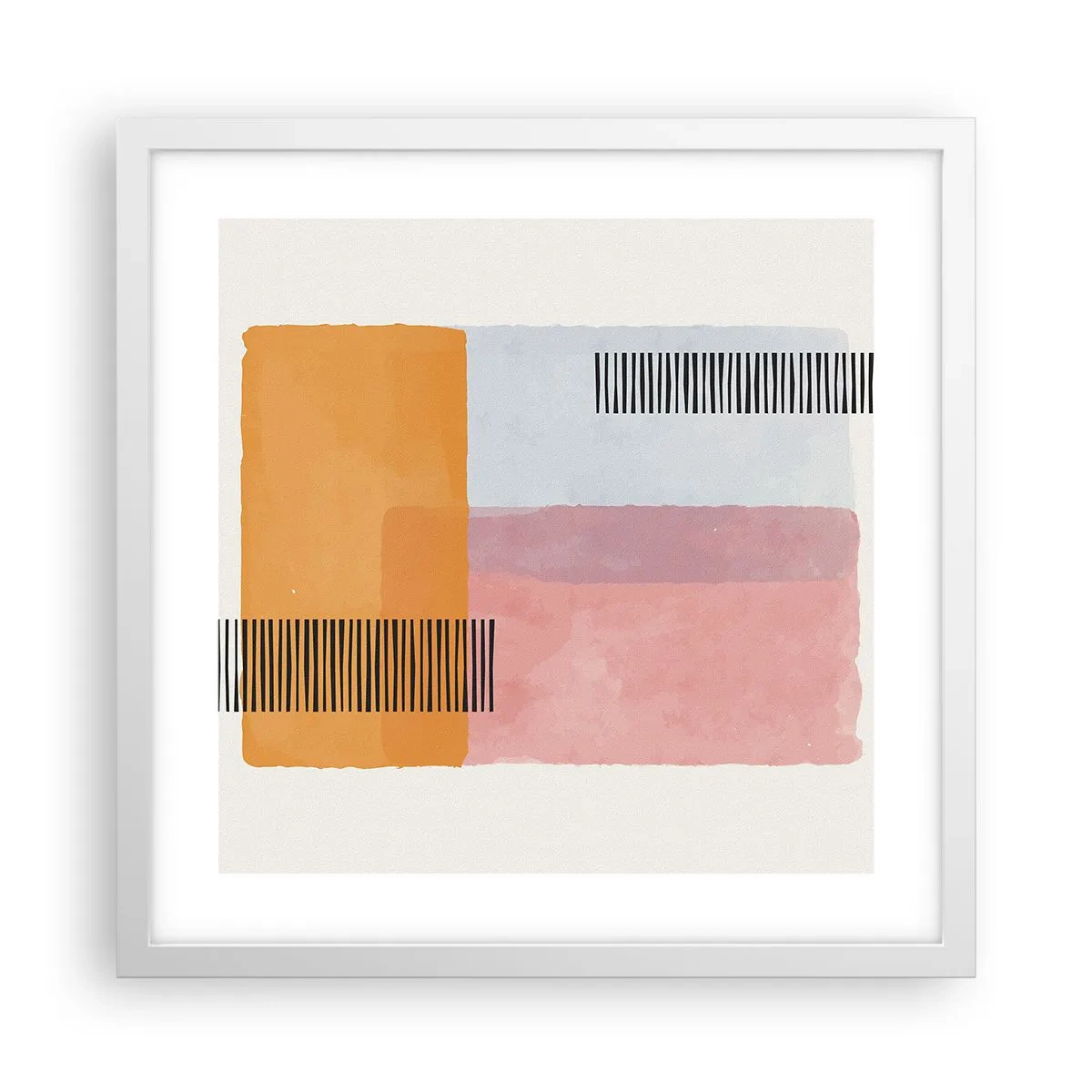 Plagát v bielom ráme - Z rohu do rohu - 40x40 cm