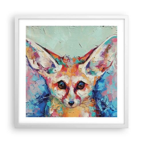 Plagát v bielom ráme - Ste na mňa pripravení? - 50x50 cm