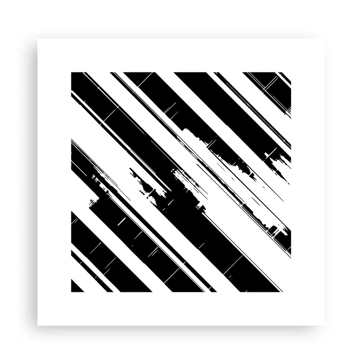 Plagát - Intenzívna a dynamická kompozícia - 30x30 cm