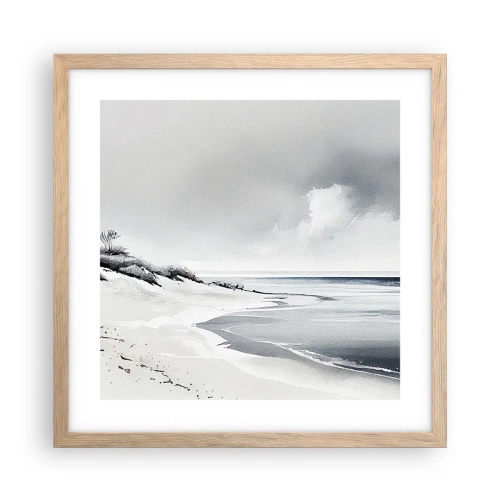 Plagát v ráme zo svetlého duba - Vždy spolu - 40x40 cm