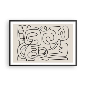 Plagát v čiernom ráme - Podľa stopy - 91x61 cm