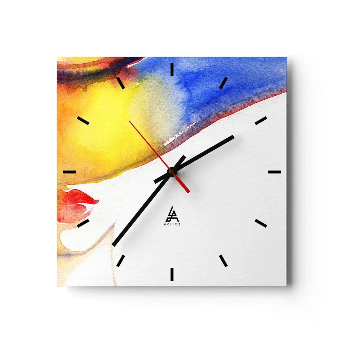Nástenné hodiny - Portrét dámy    - 30x30 cm