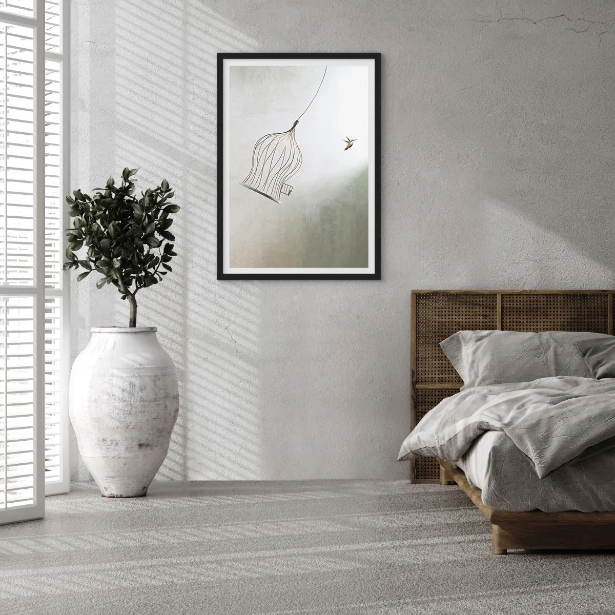 Plagát v čiernom ráme - Vo svojom živle - 61x91 cm