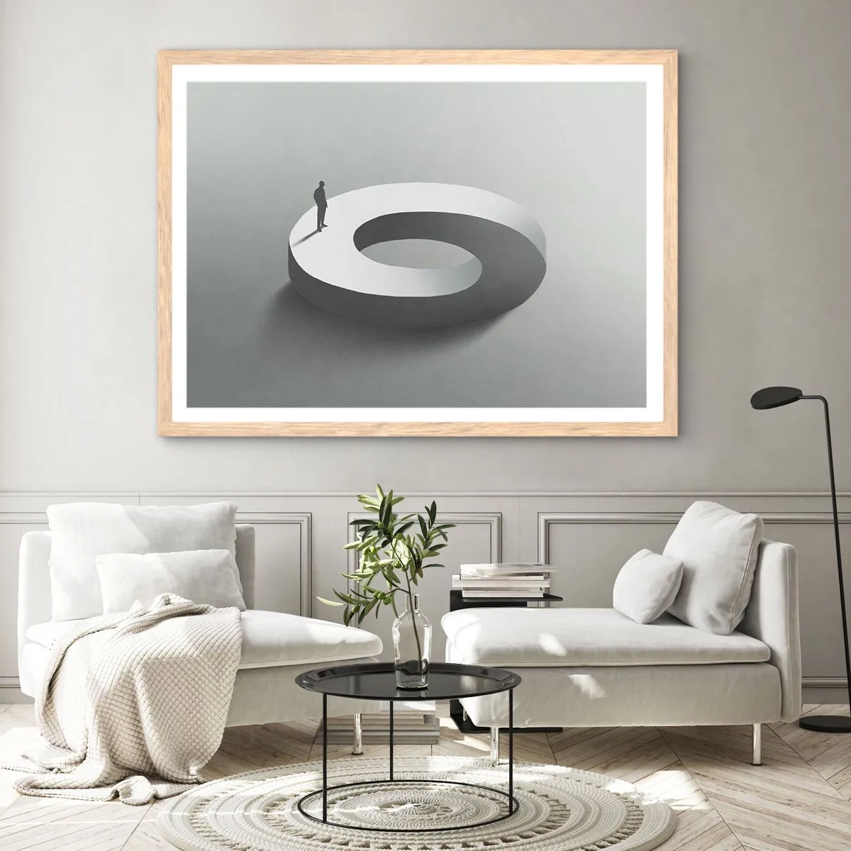 Plagát v ráme zo svetlého duba - To pochopíš - 100x70 cm