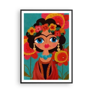 Plagát v čiernom ráme - O dievčatku Makovičke - 70x100 cm