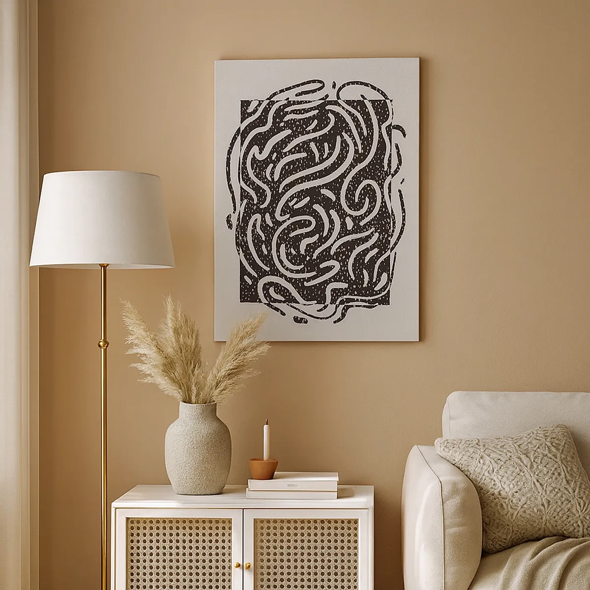 Obraz na plátne - Abstrakcia: tanec radosti - 50x70 cm