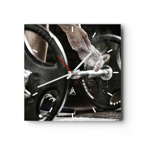 Nástenné hodiny - Výzva prijatá! - 40x40 cm