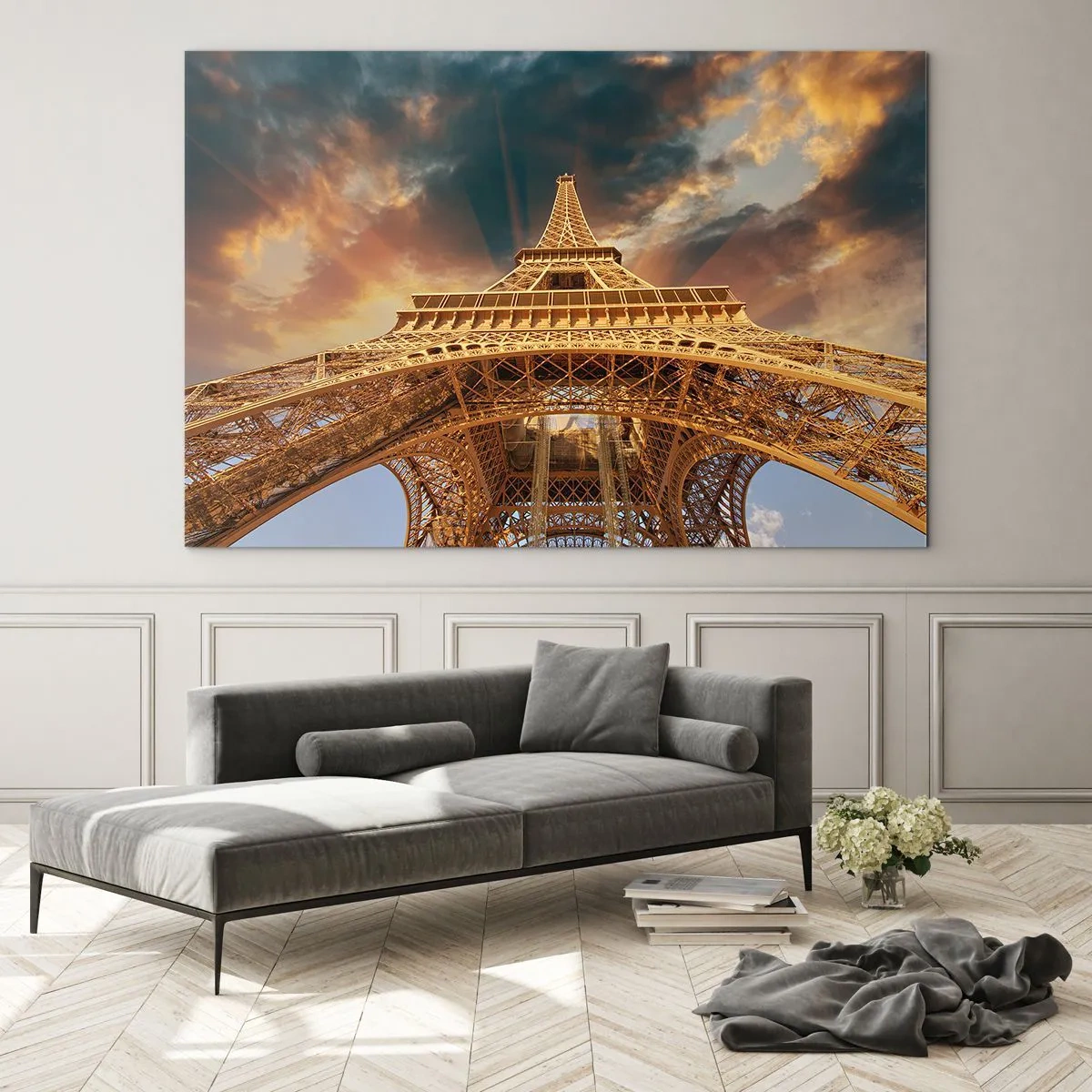 Obraz na skle - Ako ľudstvo dosiahlo nebo - 120x80 cm