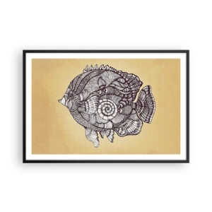 Plagát v čiernom ráme - Z oceánu ornamentov - 91x61 cm
