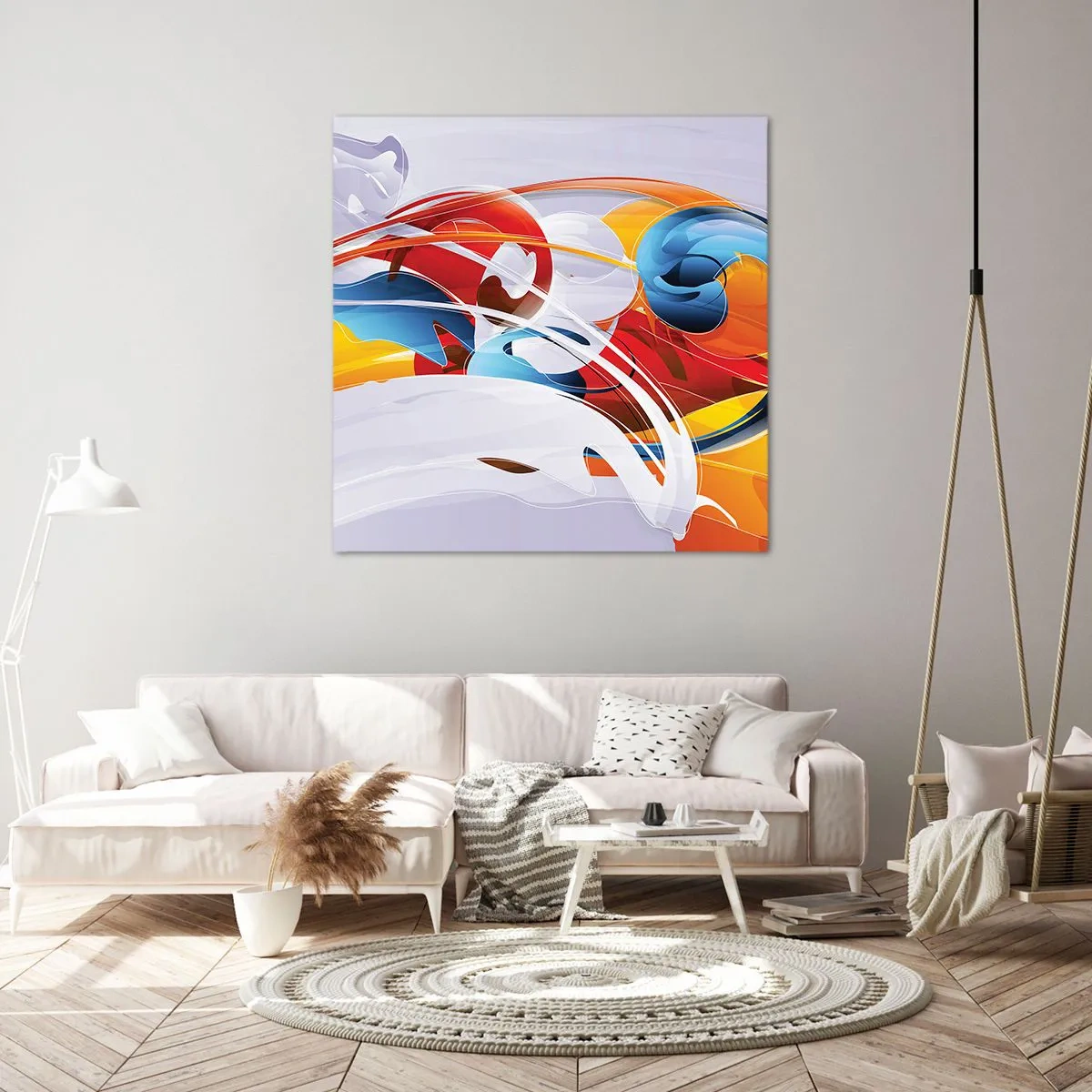 Obraz na plátne - Tanec živlov - 50x50 cm