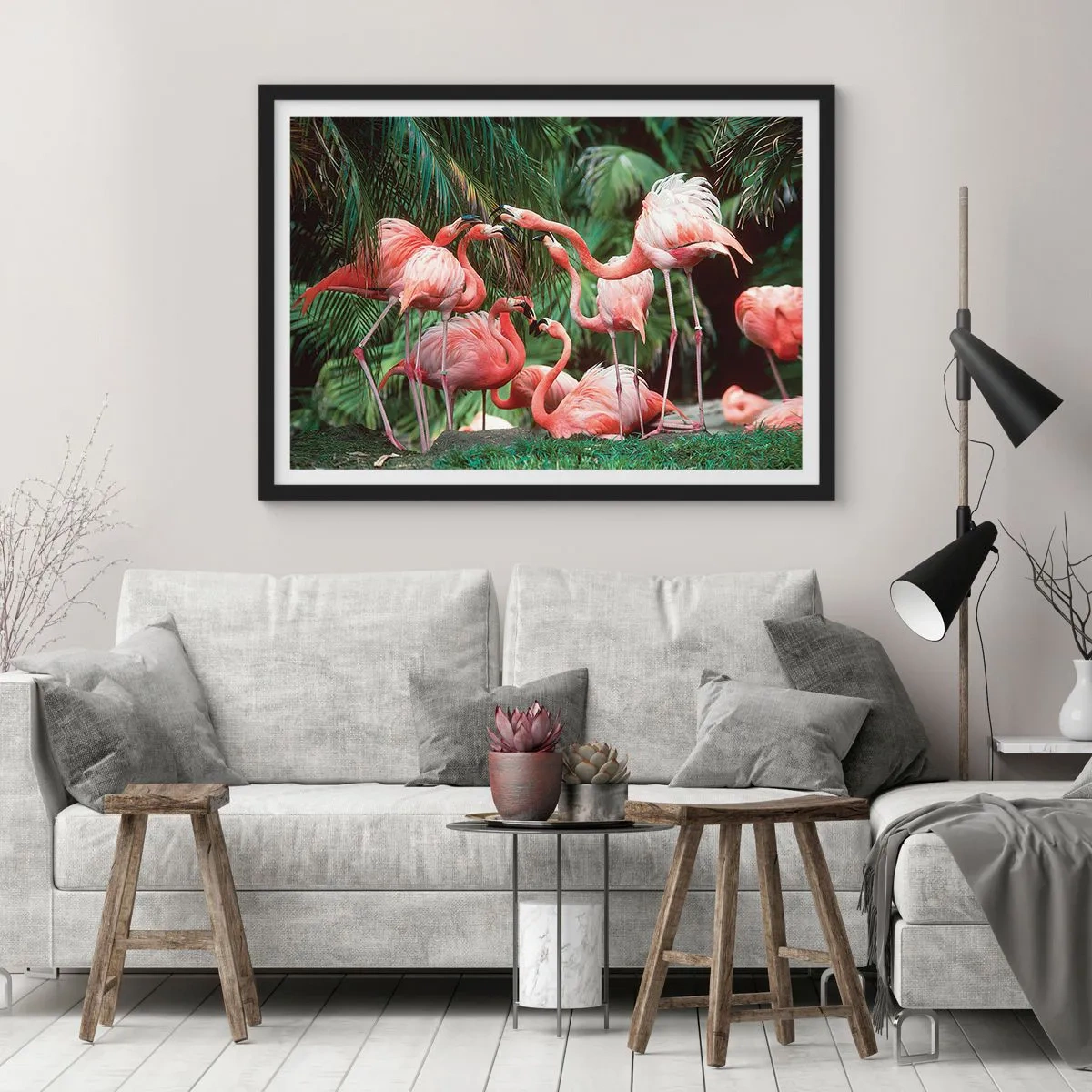 Plagát v čiernom ráme - Popoludňajšie klebety - 91x61 cm
