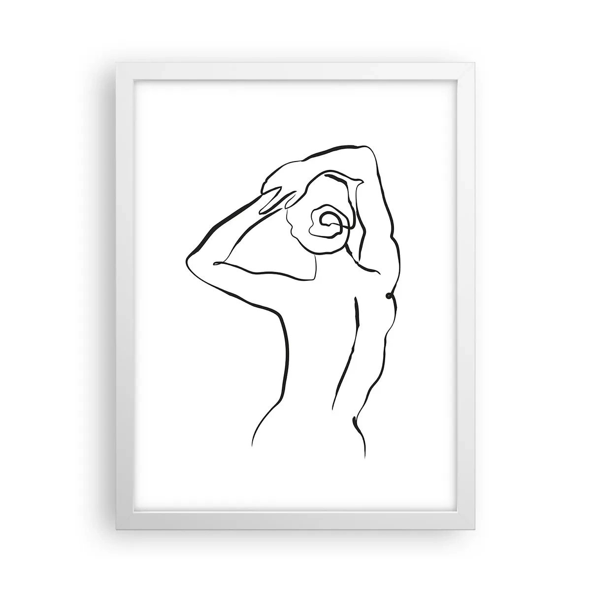 Plagát v bielom ráme - Ranný akt - 30x40 cm