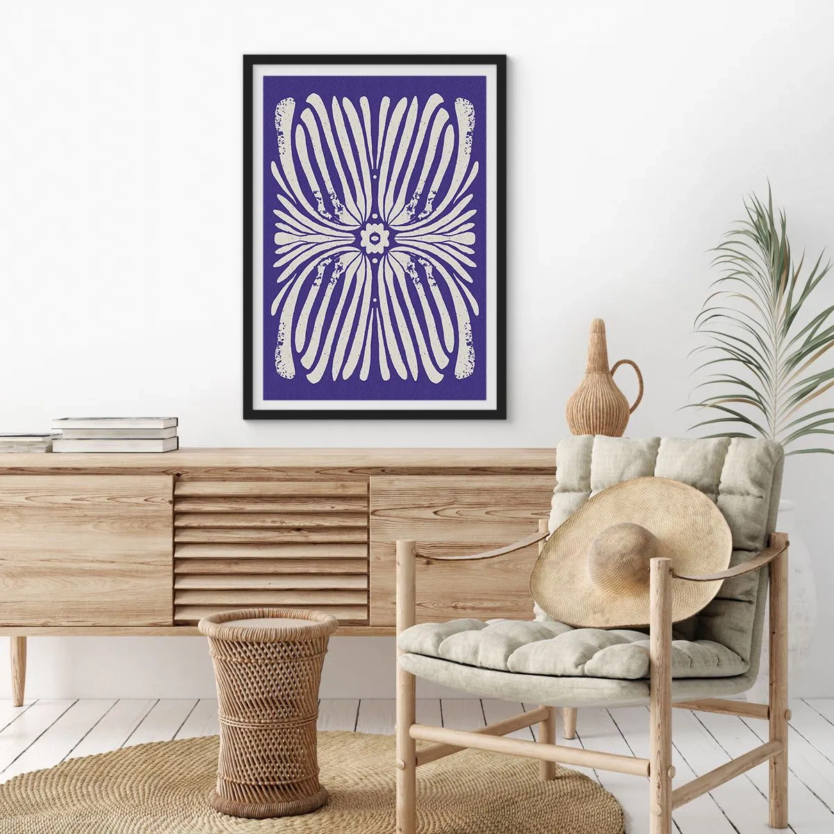 Plagát v čiernom ráme - Etnické inšpirácie - 70x100 cm