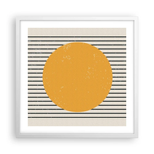 Plagát v bielom ráme - Sila jednoduchosti - 50x50 cm