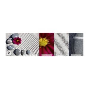 Vzorka fototapety Premium Canvas - Energia a pokoj magického kruhu prírody - Kvety, Piesok, Kamene - 100x30 cm