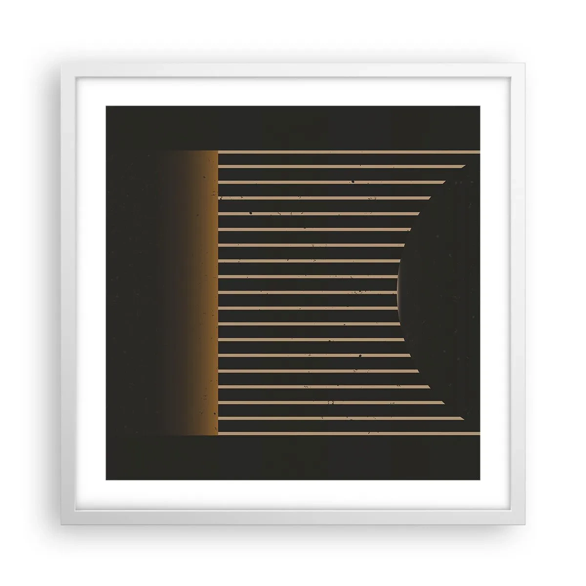 Plagát v bielom ráme - Preskúmať temnotu - 50x50 cm