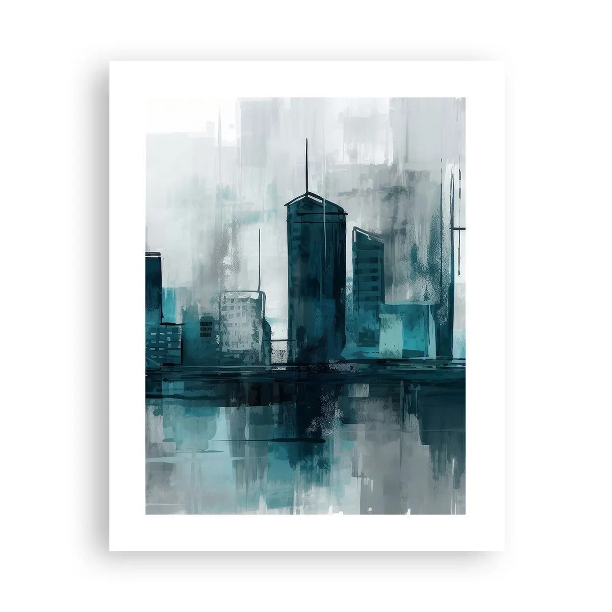 Plagát - Mesto vo farbe dažďa - 40x50 cm