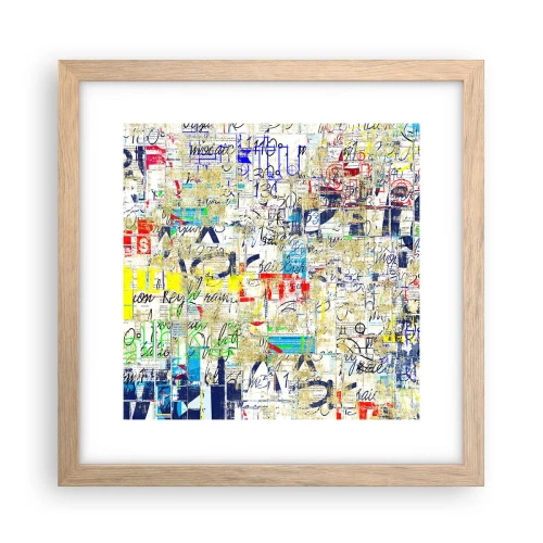 Plagát v ráme zo svetlého duba - Proste poteší oči - 30x30 cm