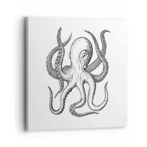 Obraz na plátne - Tancujúca s vlnami - 30x30 cm