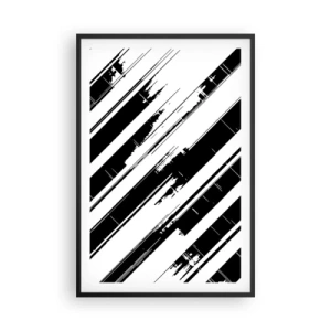 Plagát v čiernom ráme - Intenzívna a dynamická kompozícia - 61x91 cm