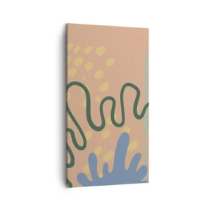 Obraz na plátne - Abstrakcia: rozmanitosť prírody - 45x80 cm