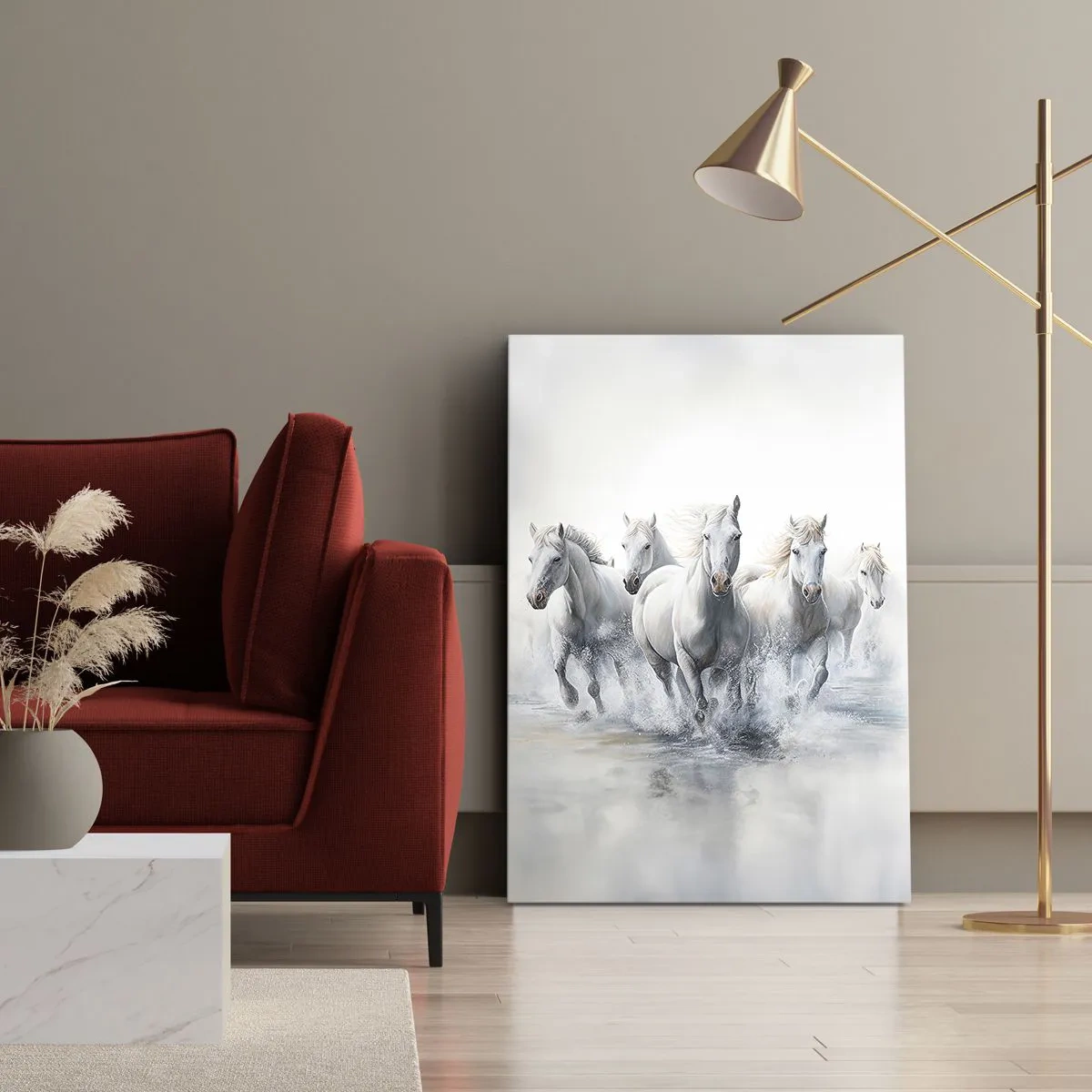 Obraz na plátne - Biela mágia - 45x80 cm